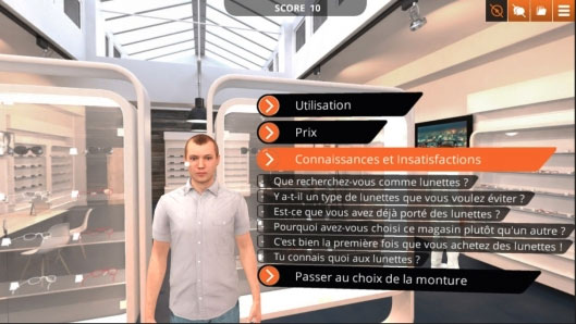 Simulateur de vente en réalité virtuelle